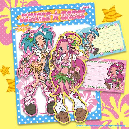 invader darling - jungle baby hologram sticker