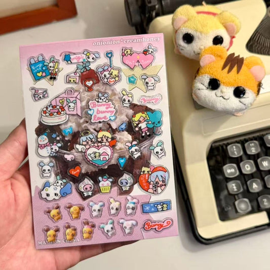 Onionion - Bunny Bunny love 3d sticker
