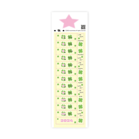nevertheless - clover index sticker