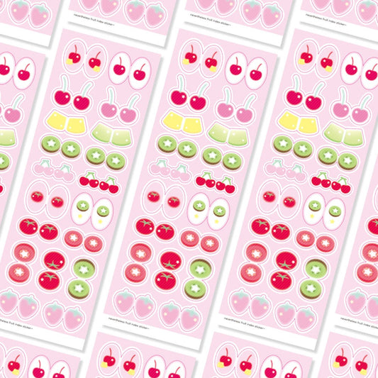 nevertheless - fruits index sticker