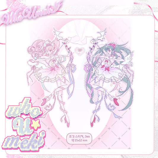 whoUmeki - angel die cut sticker