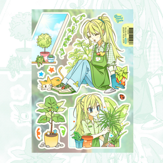 panamona girls - gardening sticker