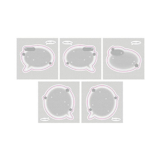 nevertheless - speech bubble gray memo sheet sticker