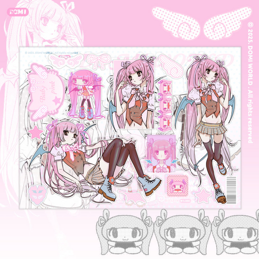 Domi world - baby pink sticker