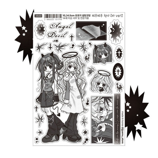 jjyamu - angel devil ver 2 sticker