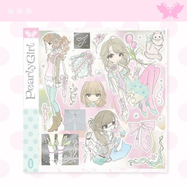 jbeagoop - pearly girl mint sticker