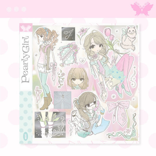 jbeagoop - pearly girl mint sticker