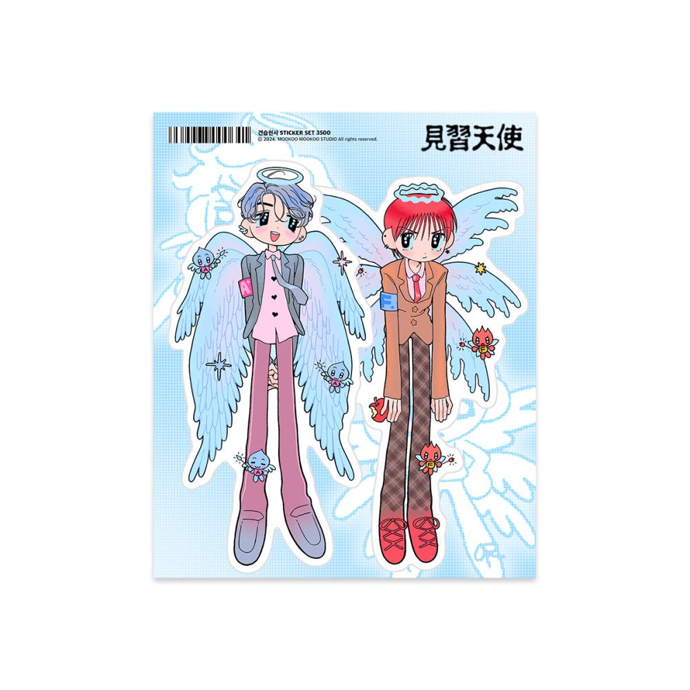 mookoomookoostudio - angels sticker