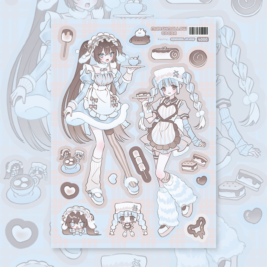 qzzling - Marshmallow cocoa sticker