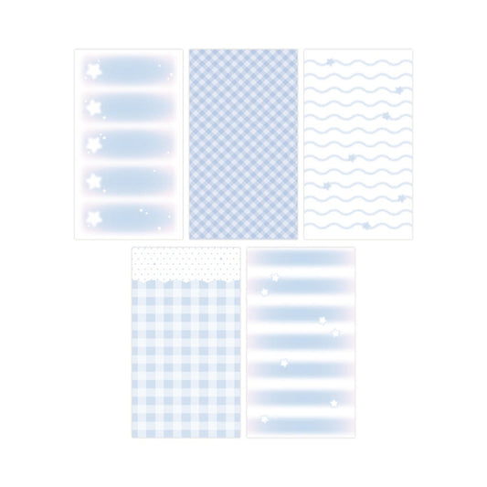 nevertheless - lovely blue memo sheet sticker