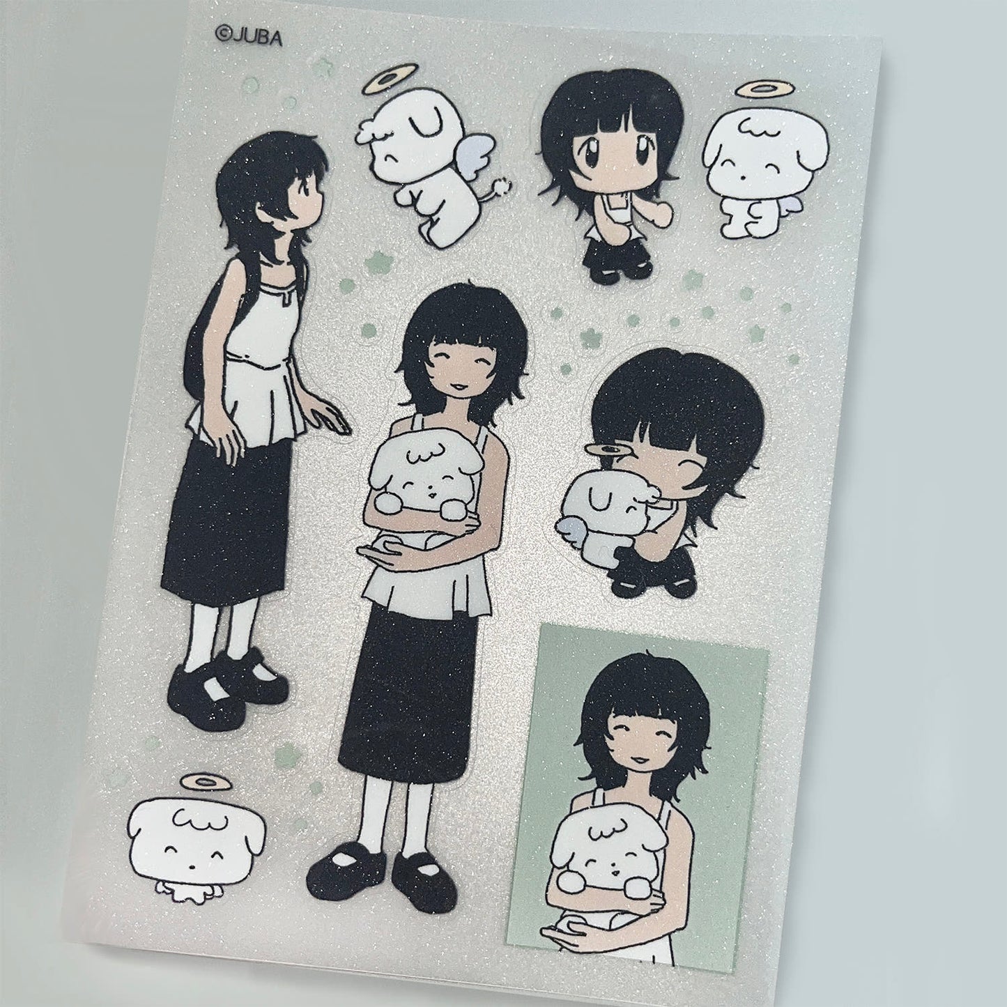JUBA - Reunion Glitter Transparent Removable Sticker