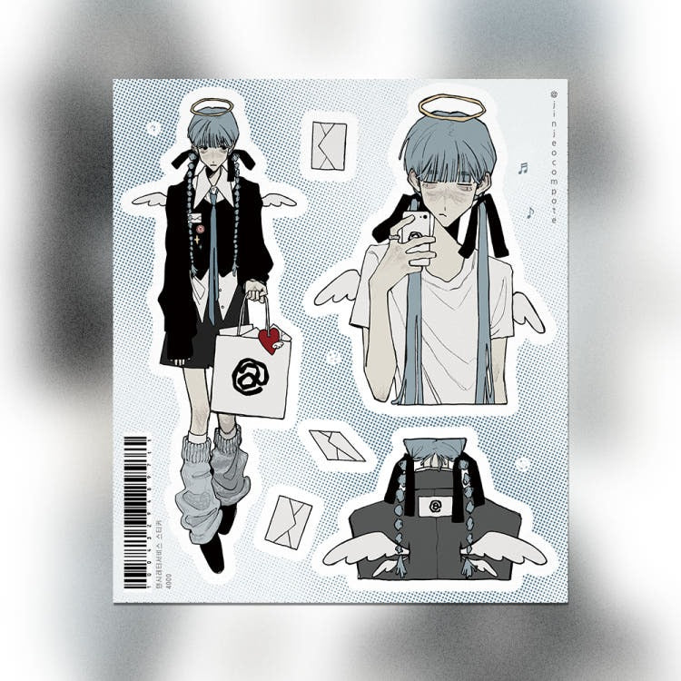 jinjeo - tenshi letter service Sticker