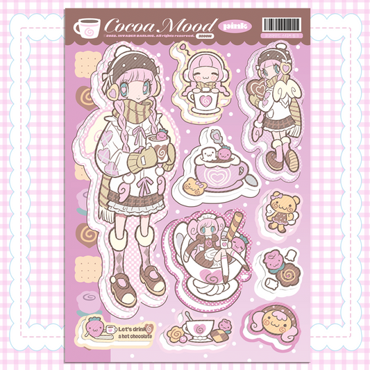 invader darling - cocoa mood sticker