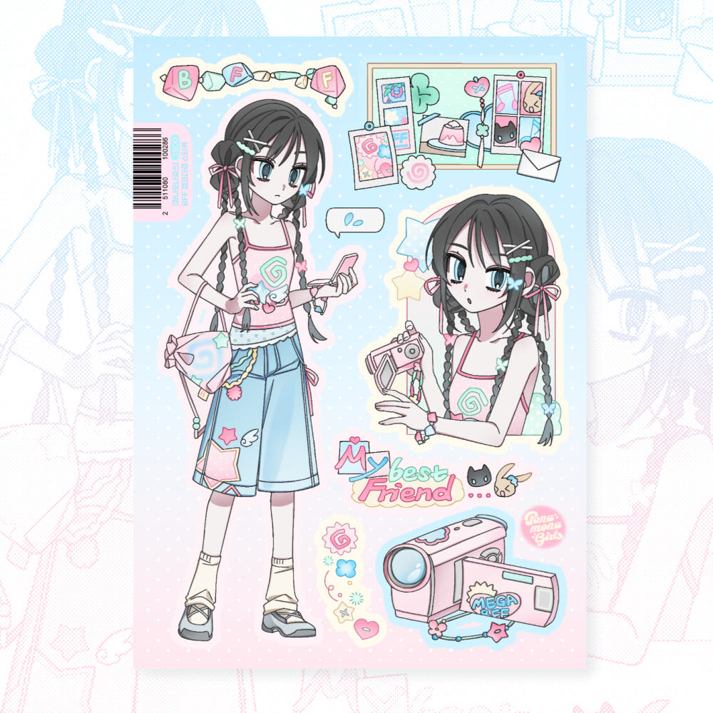 panamona girls - BFF sticker