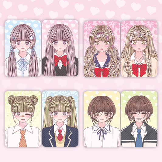 sinekeem - school girl photocard set