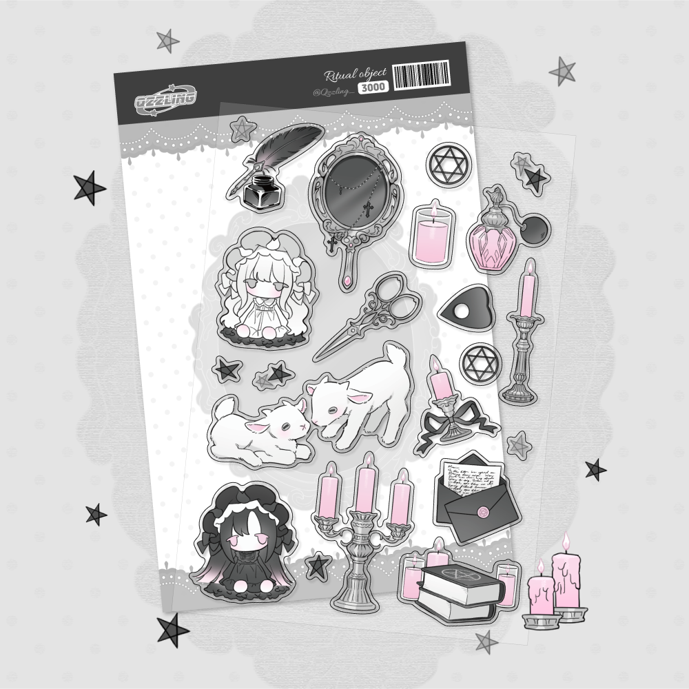 qzzling - ritual object sticker