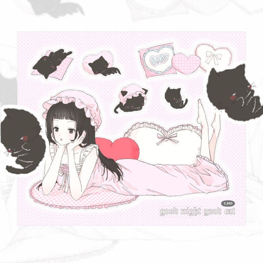 Sieb - goodnight cat sticker