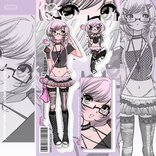 Domi world - mono glasses sticker