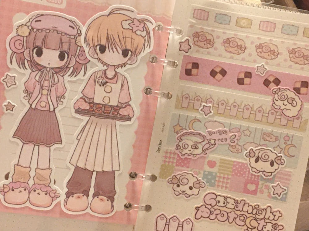 yaongpeace - goodnight protector die cut sticker