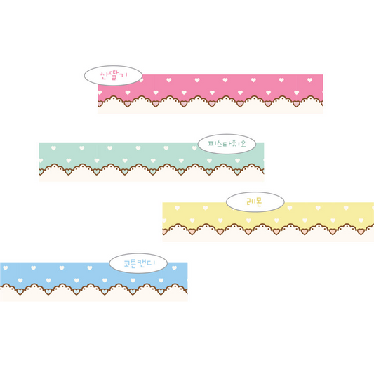 loveallday - 12mm heart lace masking tape