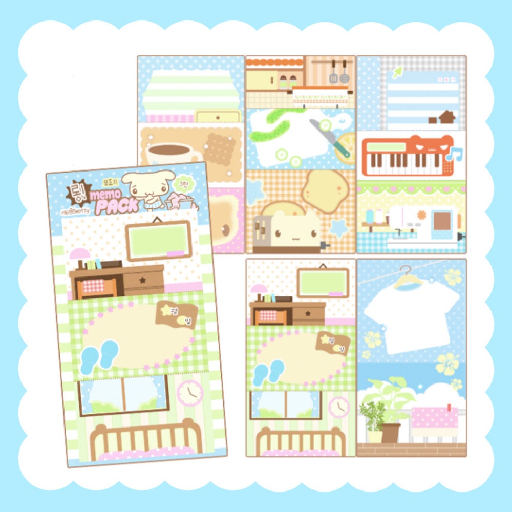 3eotty - long memo sheet sticker