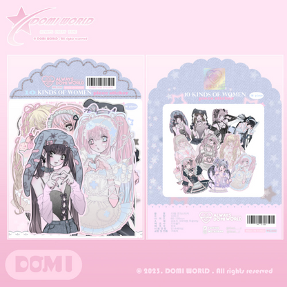 Domi world - 10pcs die cut sticker