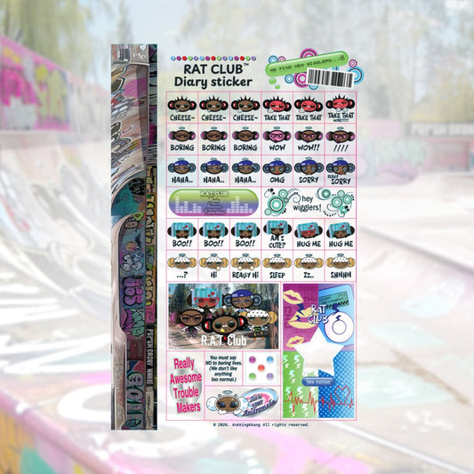 AKK - RAT club A7 diary sticker