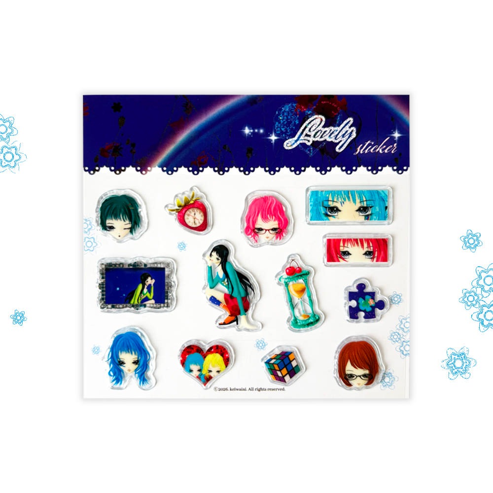 keiwaiai - lovely block sticker