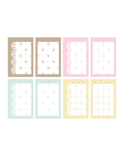 loverspickme - lace monthly memo sheet sticker