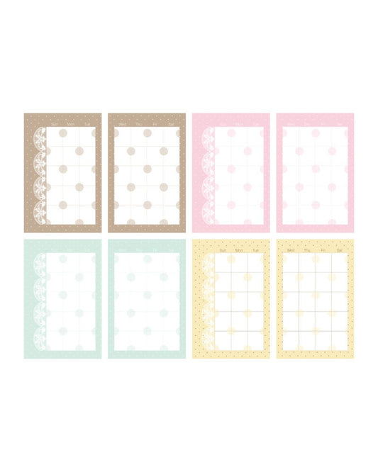 loverspickme - lace monthly memo sheet sticker