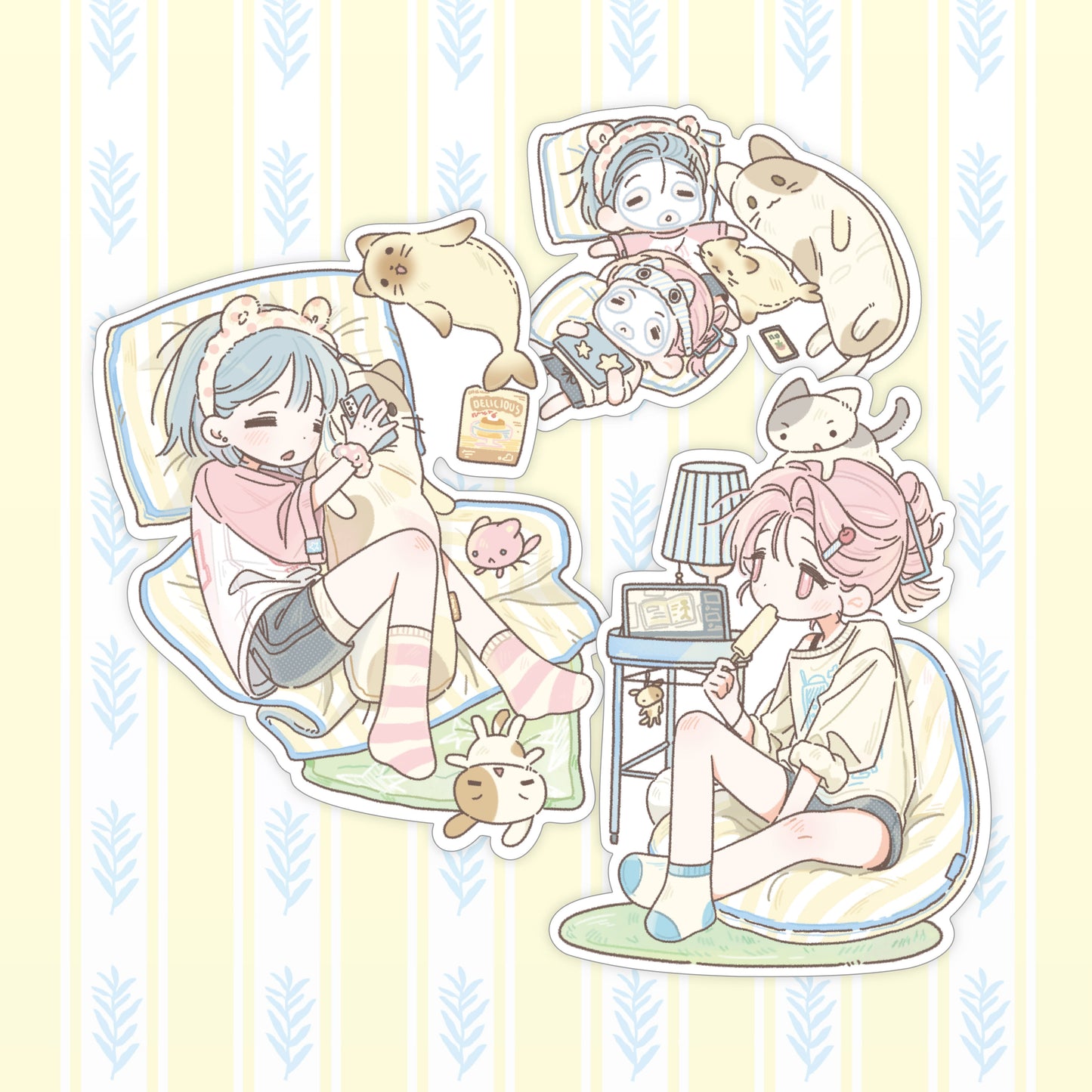 chocozy_family - lazy day sticker