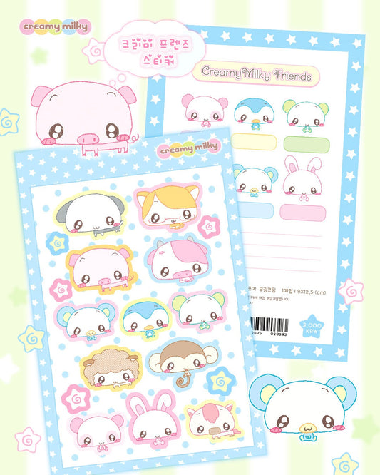 Creamy milky - Creamy friends sticker