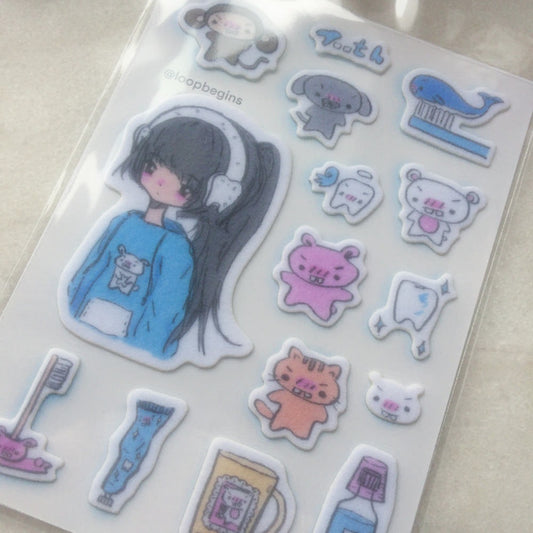 Loopbegins - tooth sticker