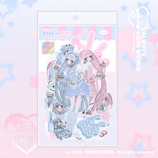 Domi world - Dodomimi ribbon die cut sticker