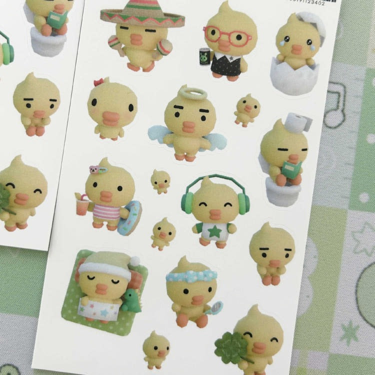 dekho bokho - 3D duck sticker
