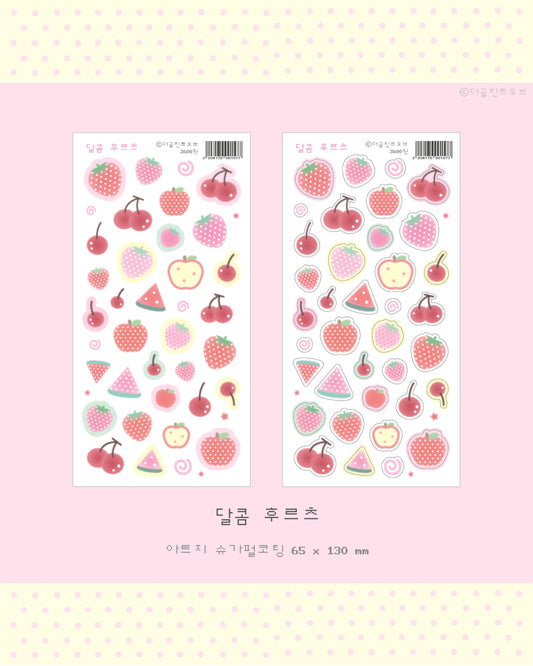 the glint of - fruits sticker