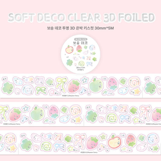 ♡ rayeonfancy - fluffy deco 3D kisscut tape