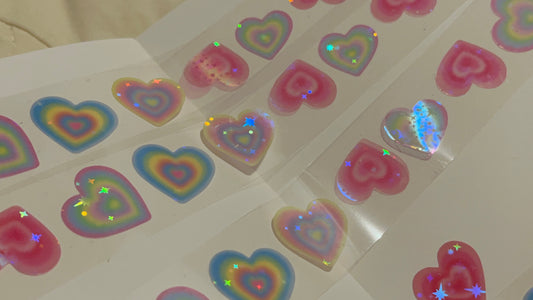 ♡ Hoonzzi - Powerpuff Blurry Heart Kiss Cut