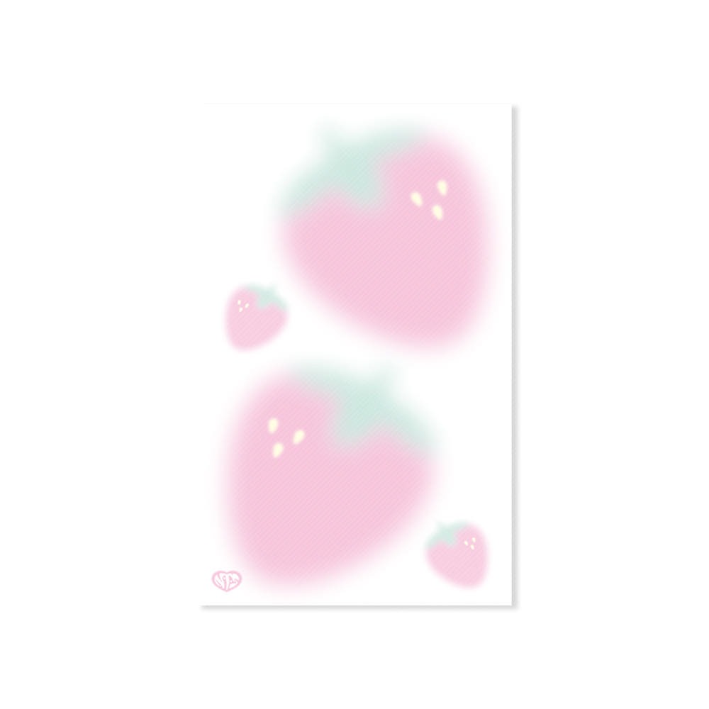 nevertheless - A6 strawberry diary refill paper