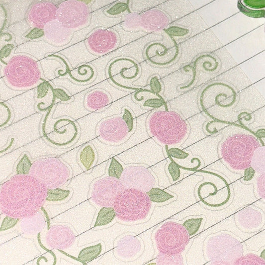 Blackletter - rose garden sticker
