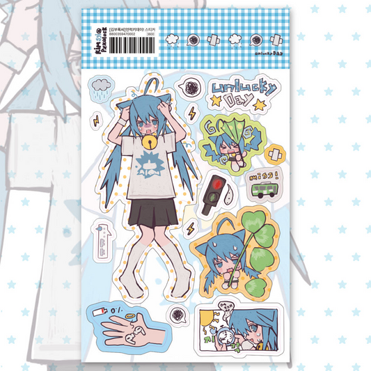 pxxulockssi - unlucky day sticker