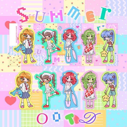 fantasia - summer ootd sticker