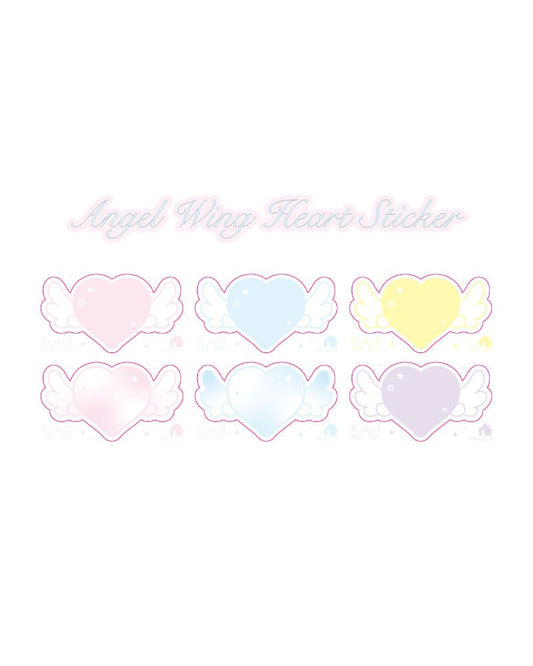 loverspickme - heart wings memo sheet sticker