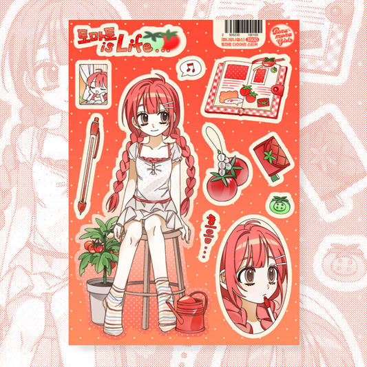 panamona girls - tomato diary sticker