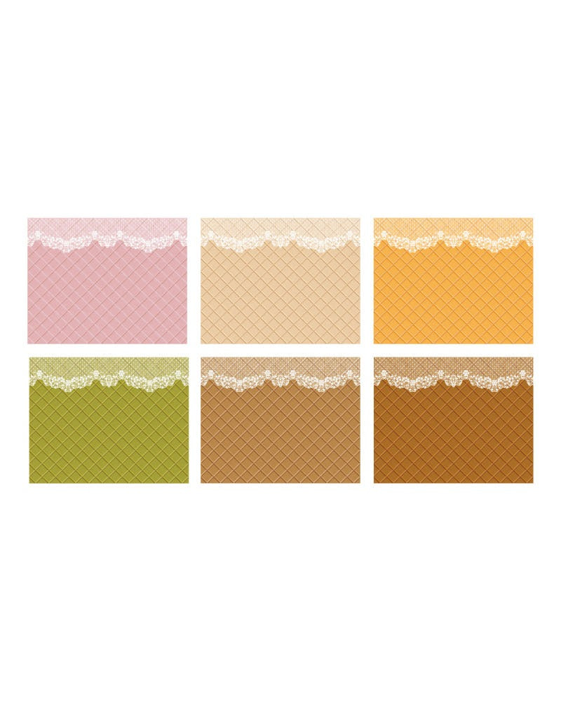 loverspickme - lace waffle memo sheet sticker