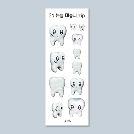 JUBA - 3D tooth.zip removable sticker