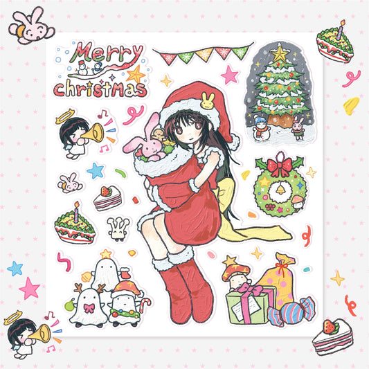 ♡ amustew - fluffy christmas sticker