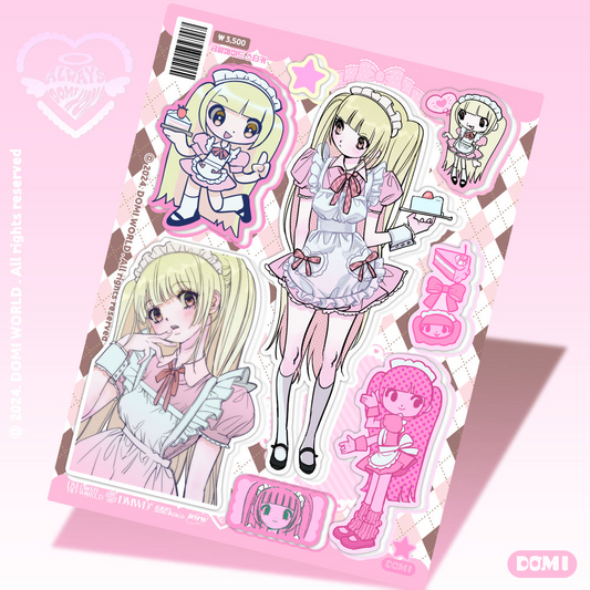 Domi world - blonde maid sticker