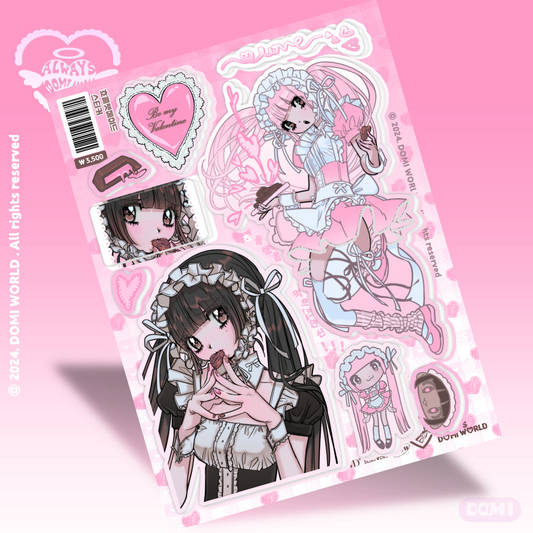 Domi world - chocolate maid sticker
