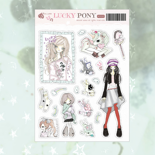wasa -  L.U.C.K.Y PONY sticker